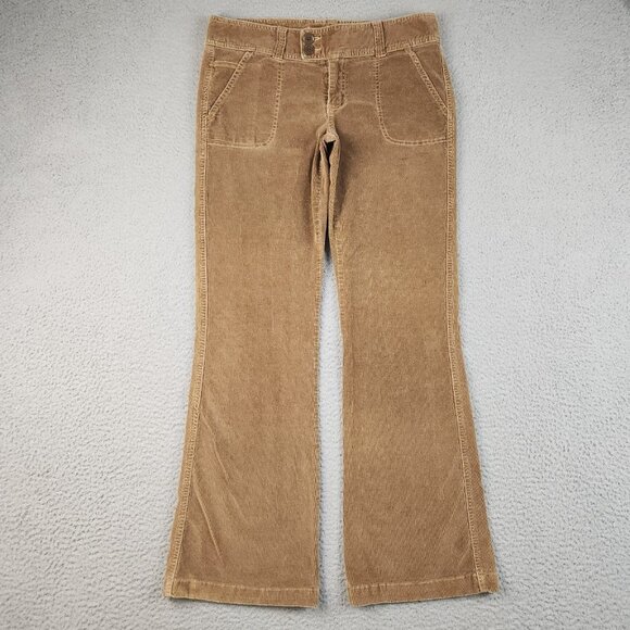 Aéropostale Pants - aeropostale Flare Leg Low Rise Corduroy Trouser Womens/Jr's 7/8 Y2K Flap Pockets